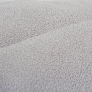 Close-up of textured gray fabric