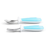 Raise Toddler Fork and Spoon Set (Blue) - Baby Gifts Australia