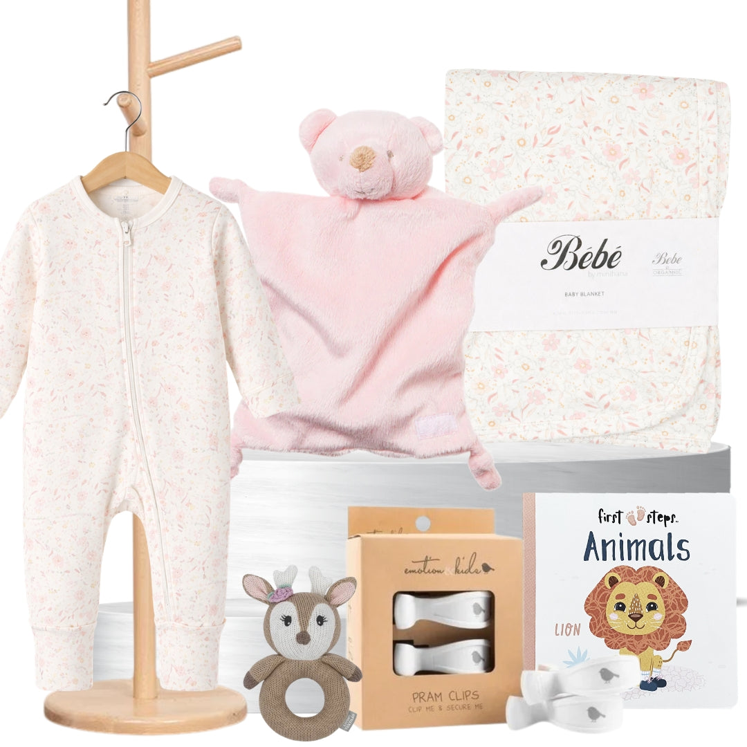 Pure Baby Girl Snuggles Hamper