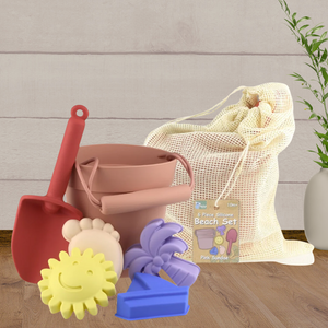 6Pc Pink Sundae Silicone Beach Toy Set - Baby Gifts Australia