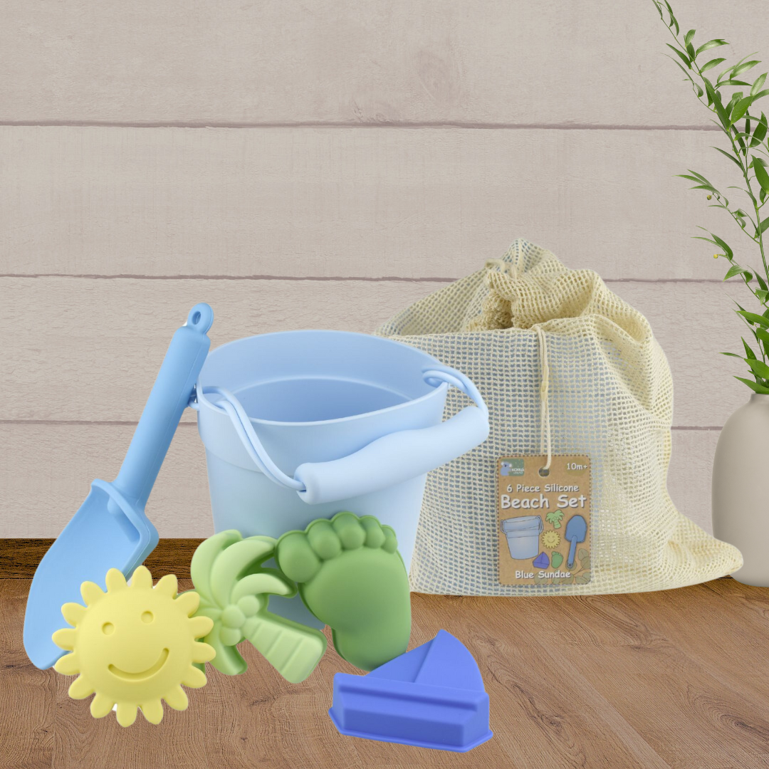 6Pc Blue Sundae Silicone Beach Toy Set - Baby Gifts Australia