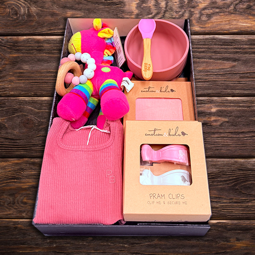 Baby Girl Feed Time Hamper - Baby Gifts Australia