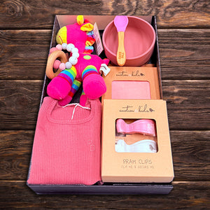 Baby Girl Feed Time Hamper - Baby Gifts Australia