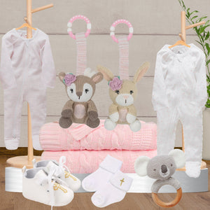 Baby Girl's Christening Joy Gift Hamper - Baby Gifts Australia