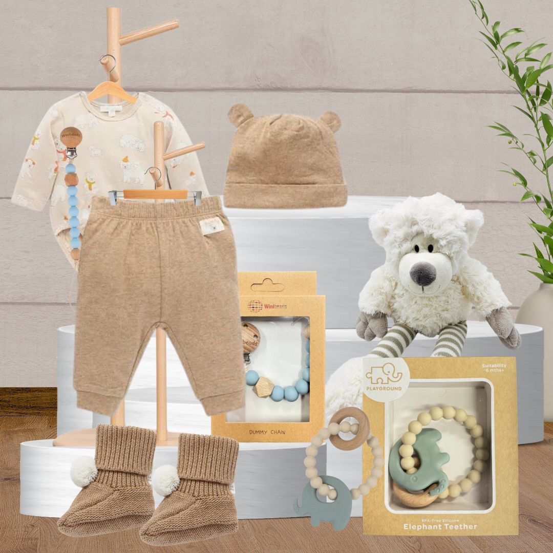 Neutral Baby Birthday Gift Hamper - Baby Gifts Australia