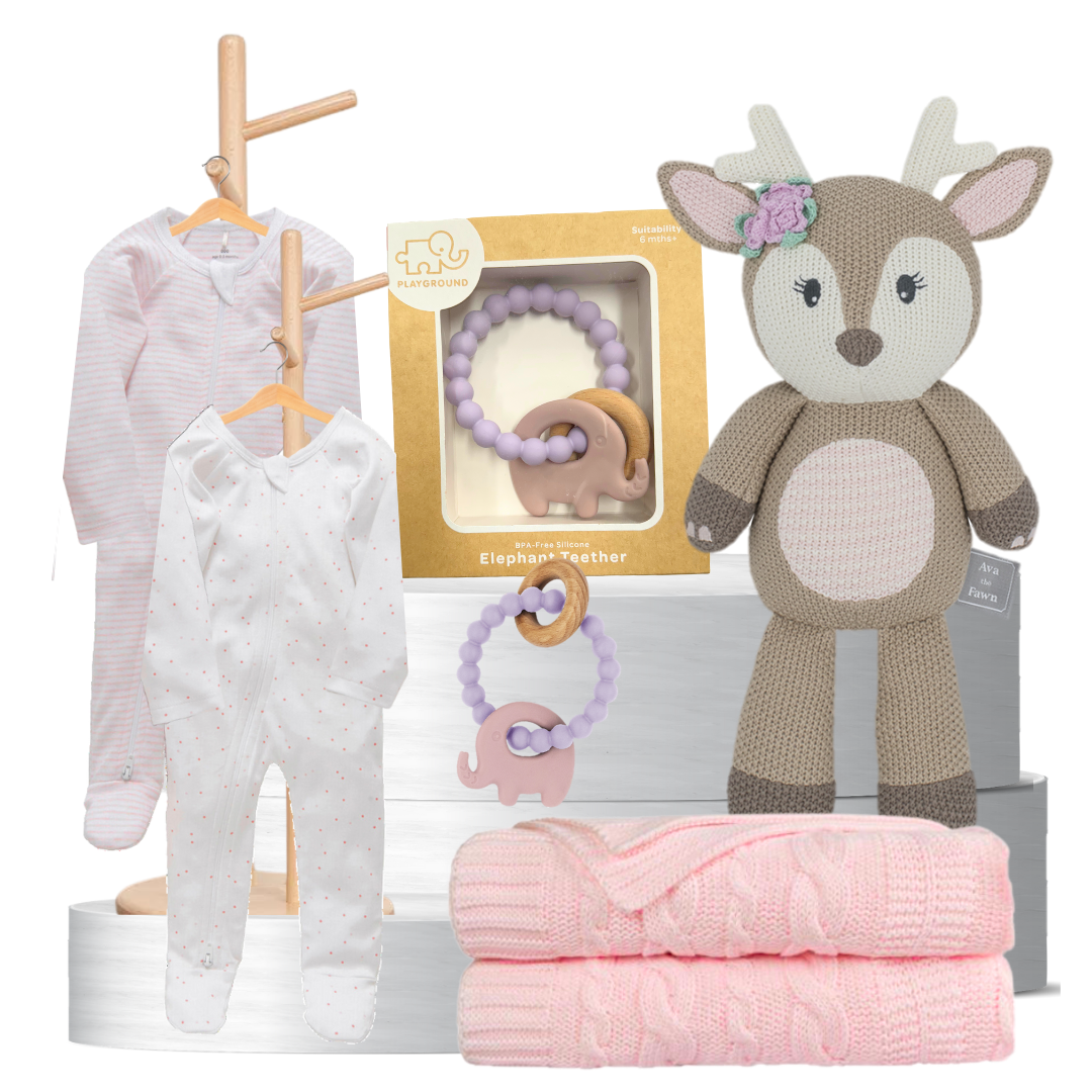 Pink Newborn Snuggle Hamper