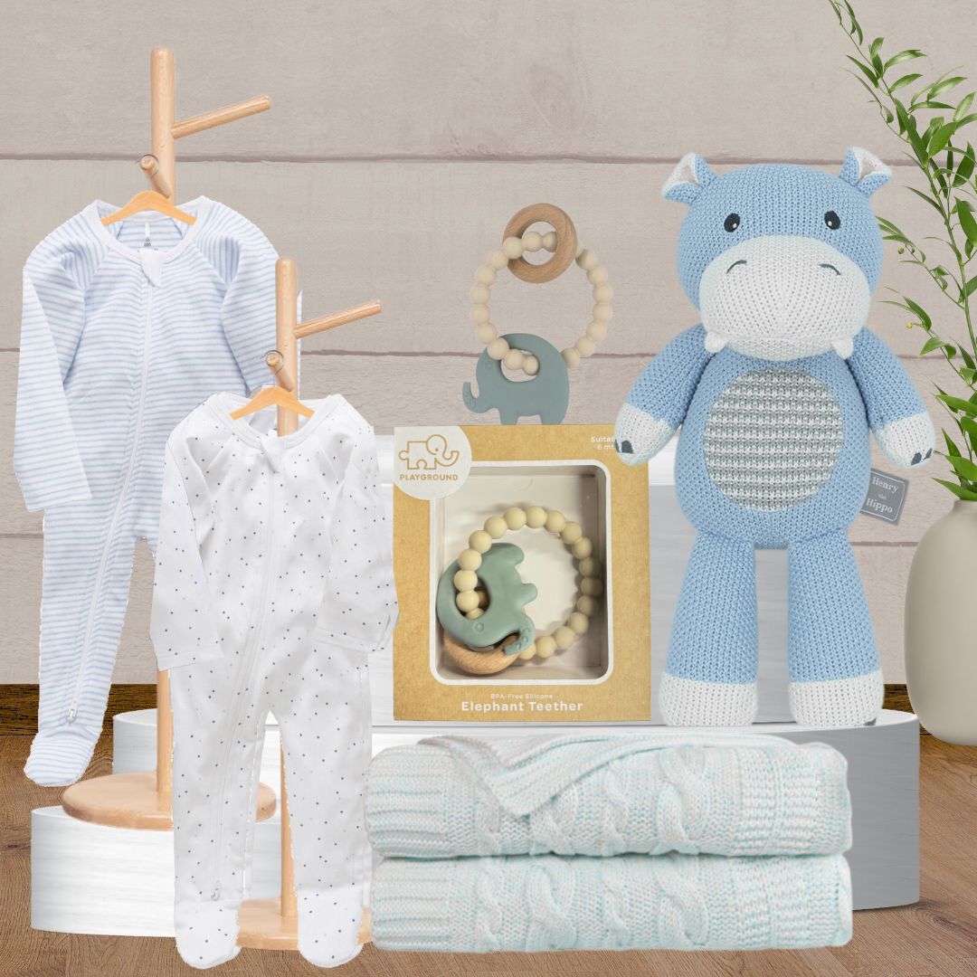 Blue Nighttime Snuggle Baby Hamper - Baby Gifts Australia
