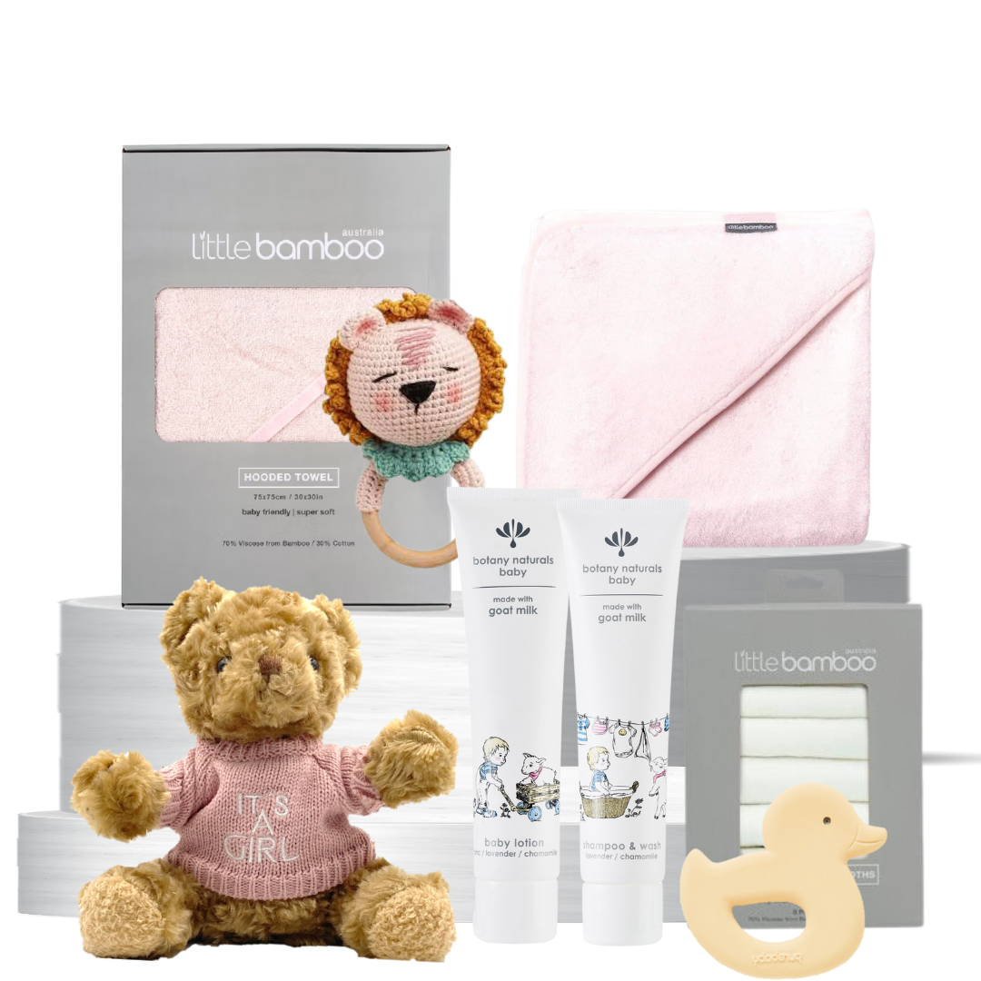 Newborn Girl Bathtime Gift Hamper