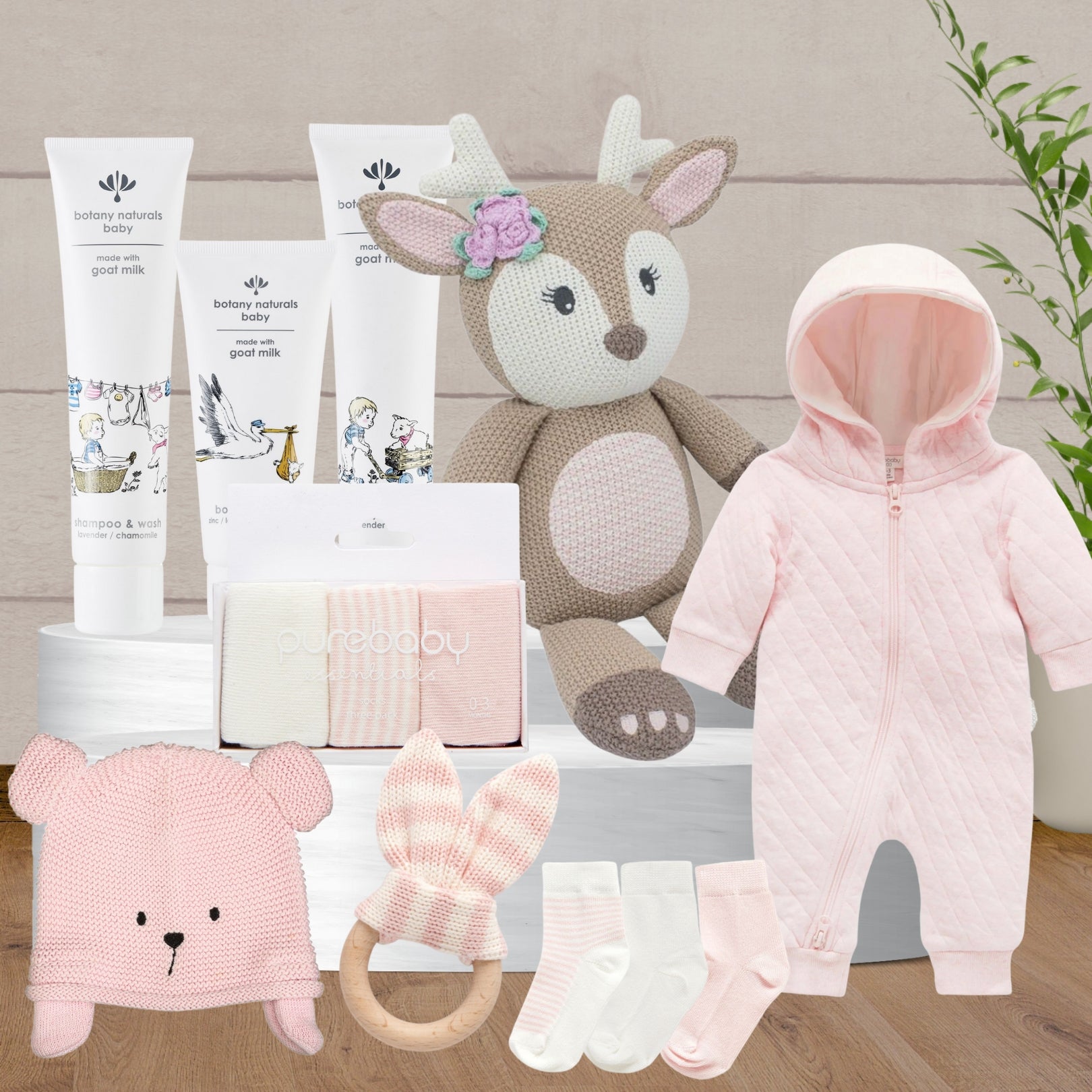 Baby Girl Cuddle Hamper - Baby Gifts Australia