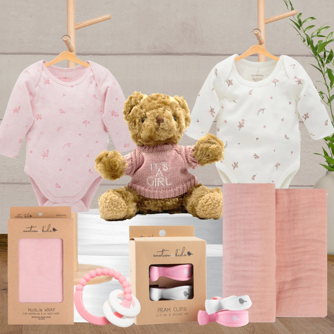Newborn Little Girl Baby Hamper - Baby Gifts Australia
