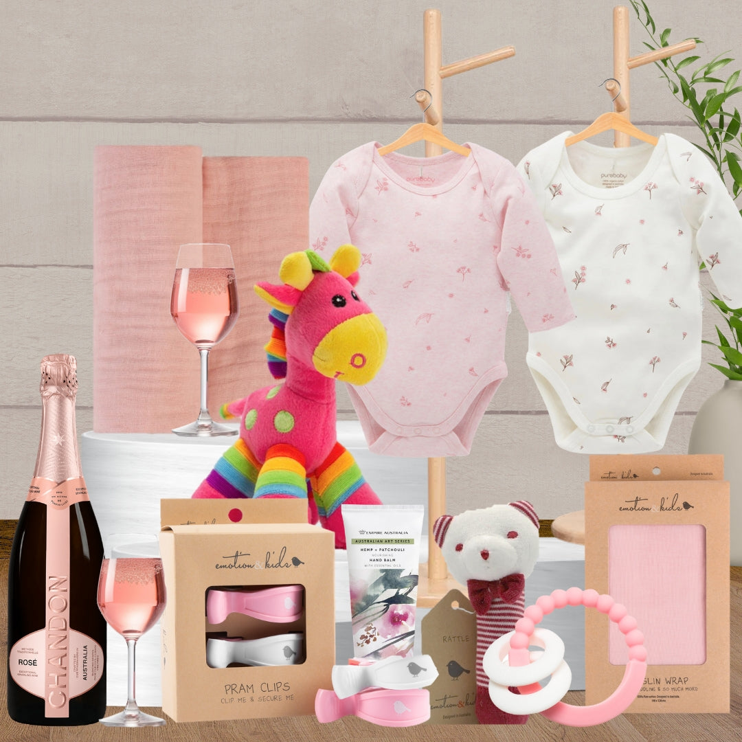 Pink Newborn Festivite Hamper - Baby Gifts Australia