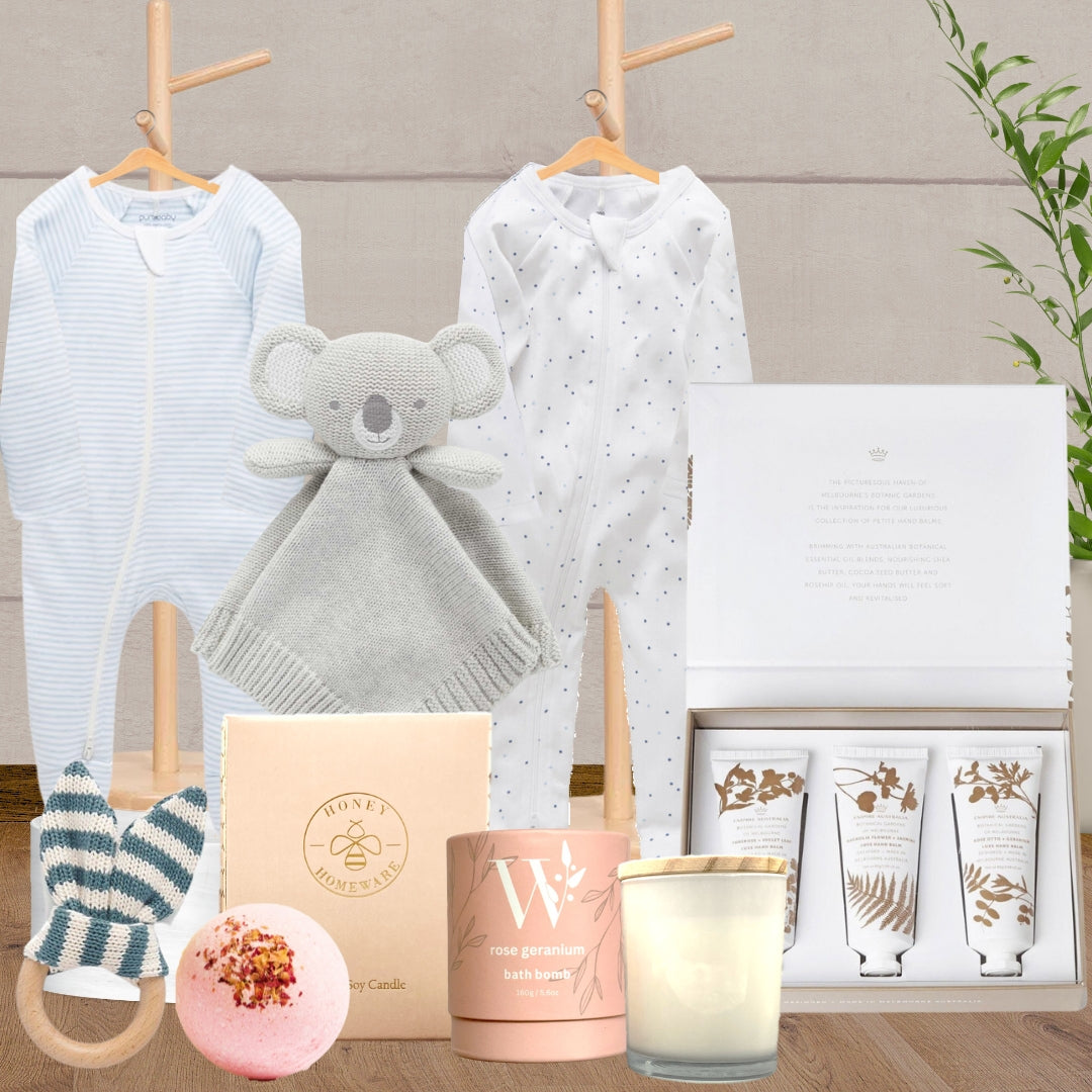 Baby Boy and Mum Gift Hamper - Baby Gifts Australia
