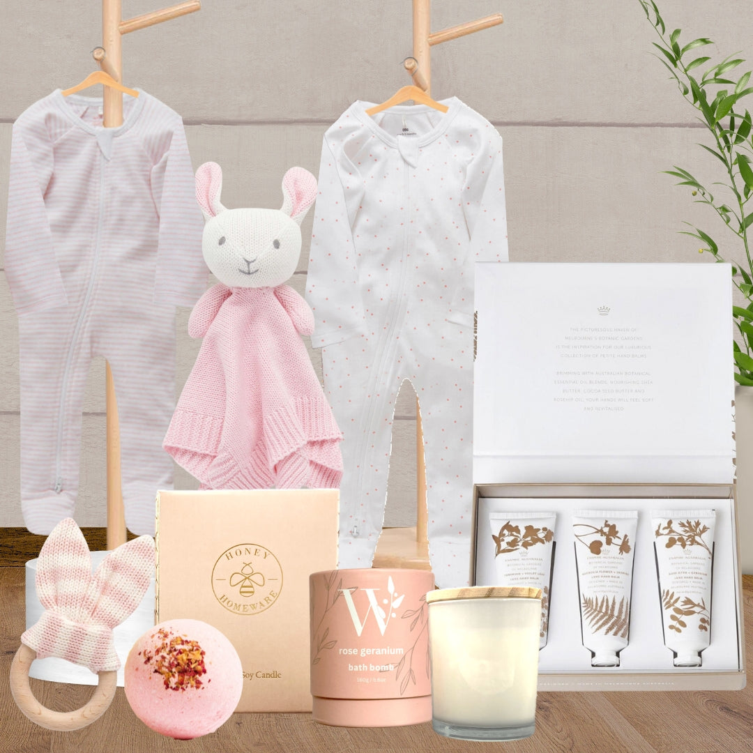 New Born Baby Grow Suit and Mum Hamper - Baby Gifts Australia