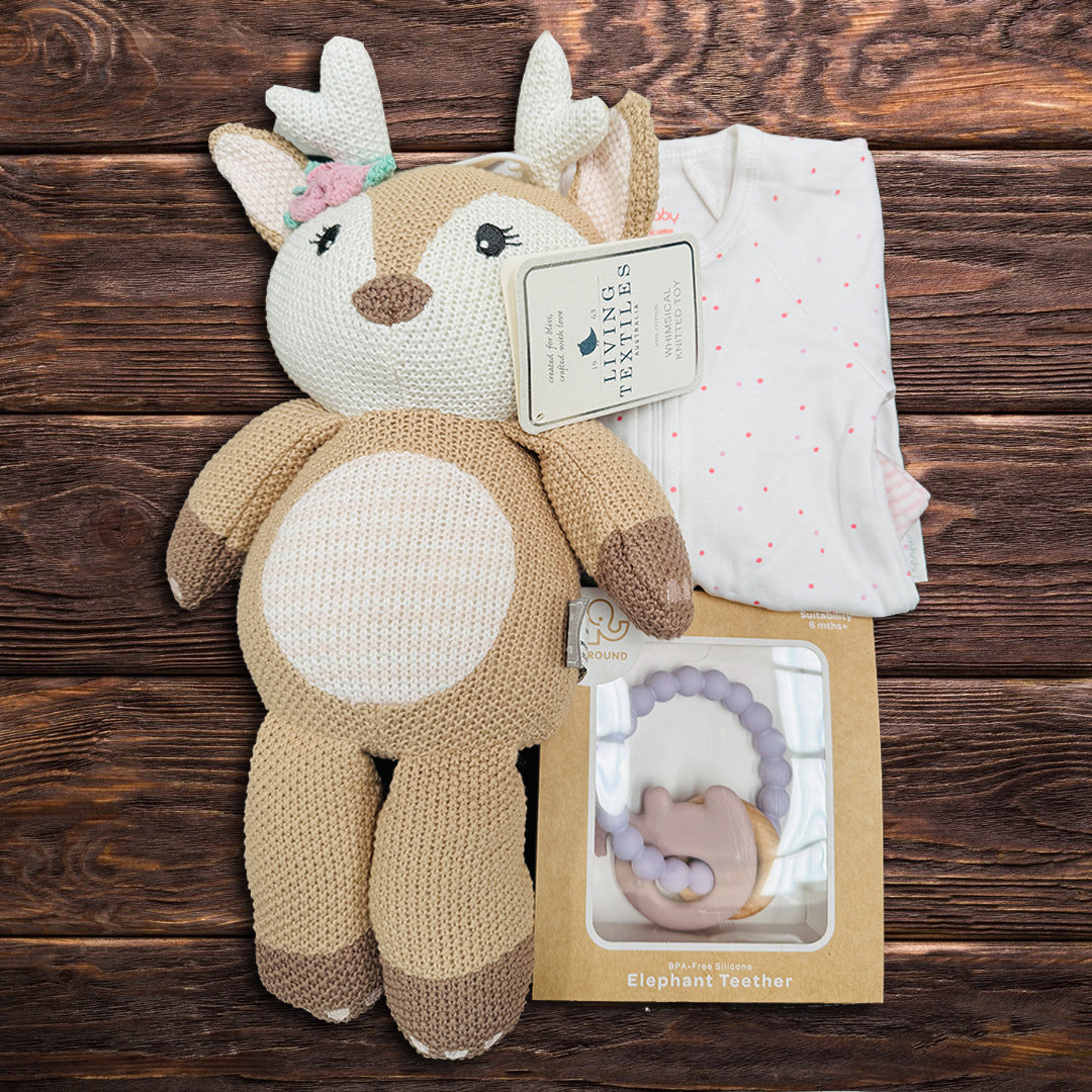 Pink Newborn Snuggle Hamper - Baby Gifts Australia