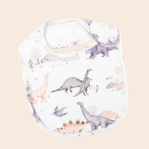 Dinosaurs Adventure Organic Cotton Bib - Baby Gifts Australia