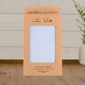 Emotion Kids Blue Muslin Wrap - Baby Gifts Australia