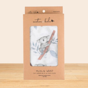 Emotion & Kids Koala Muslin Wrap - Baby Gifts Australia