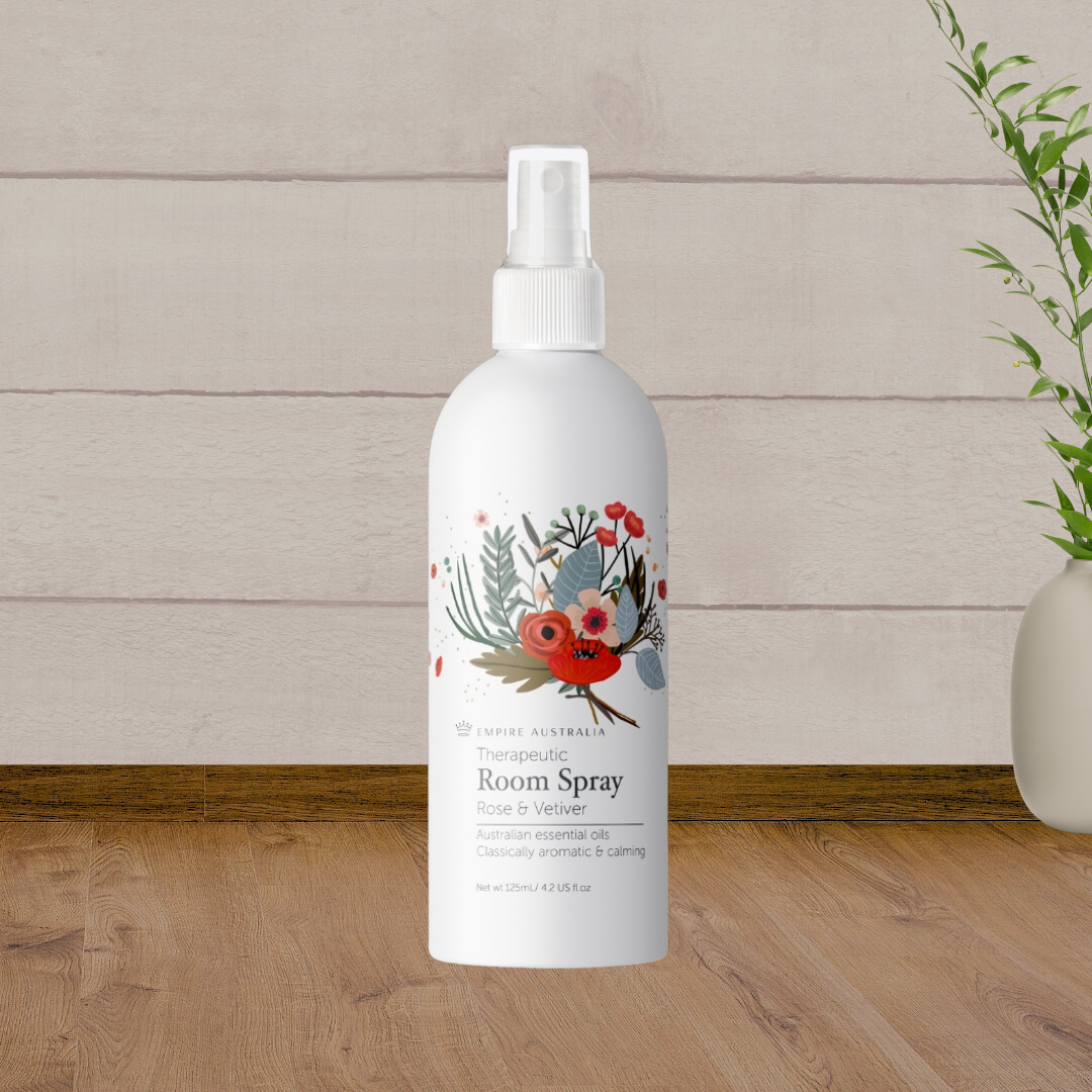 Empire Australia Therapeutic Room Spray - Rose & Vetiver (125ml) - Baby Gifts Australia