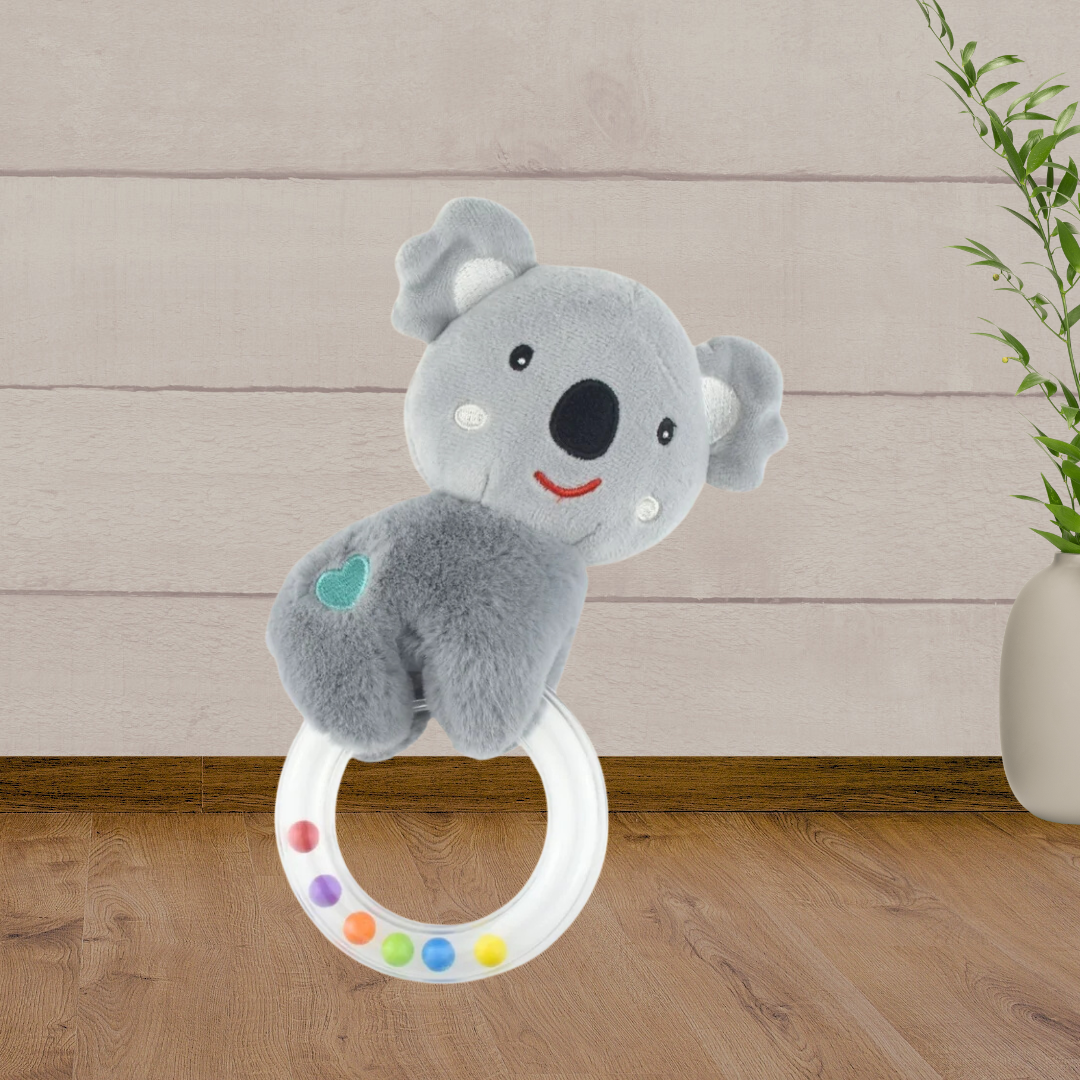 Eleganter Snuggle Buddy Kuddly Koala Ring Rattle - Baby Gifts Australia