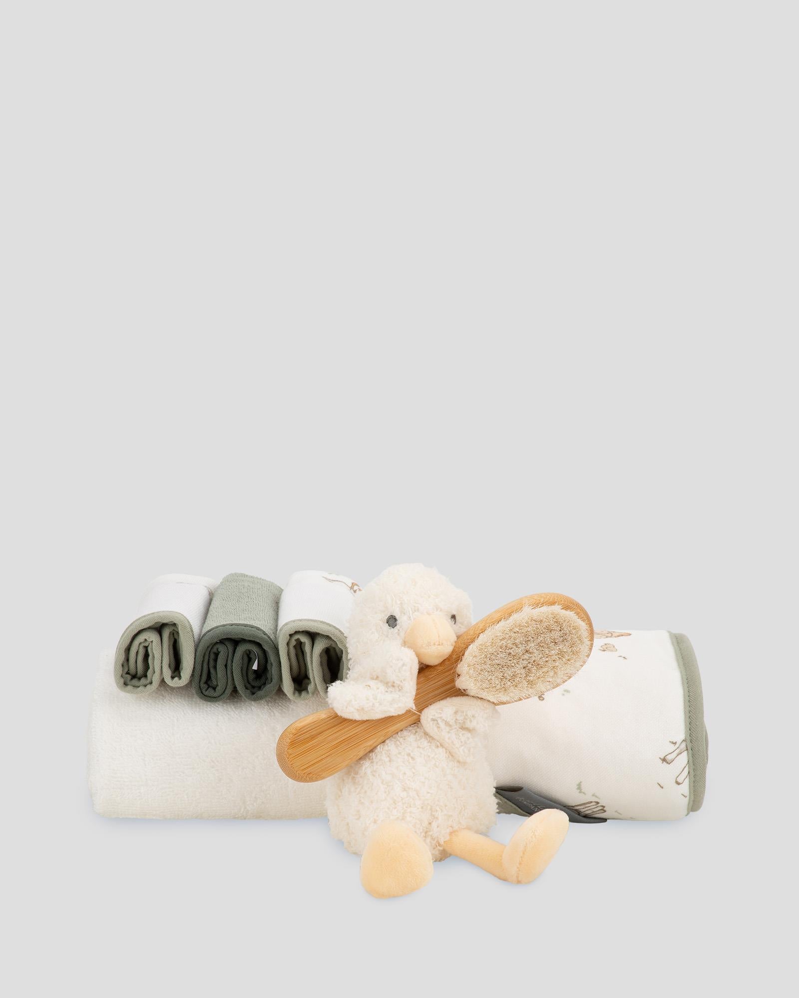 Little Linen Bath Gift Set - Fuzzy Duck