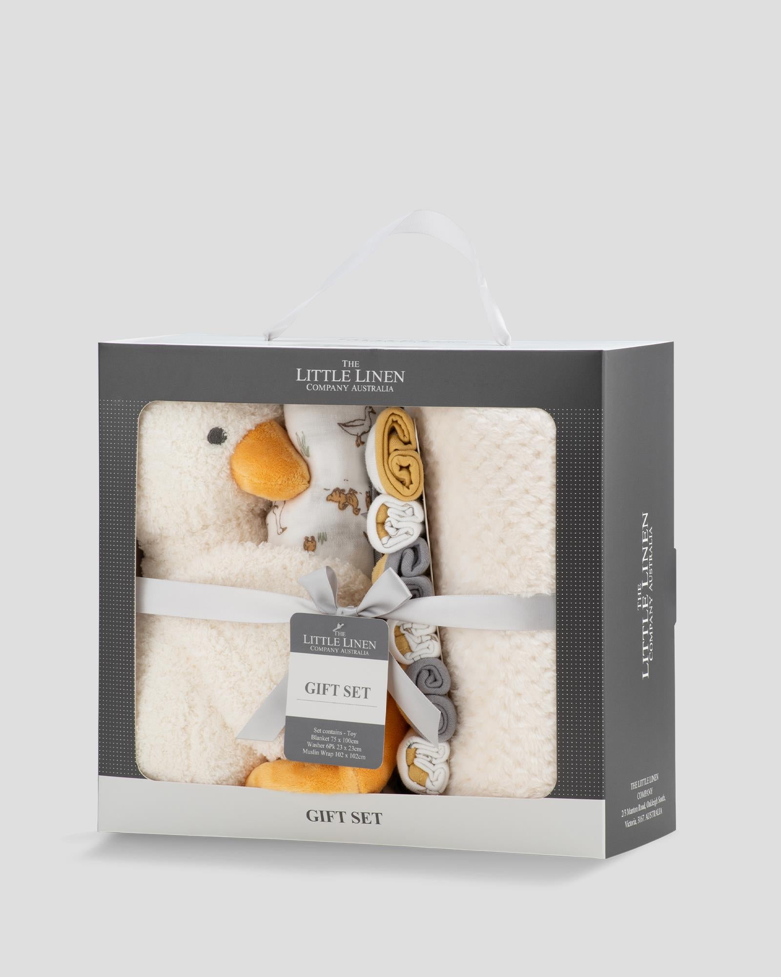 Little Linen Boxed Gift Set - Fuzzy Duck