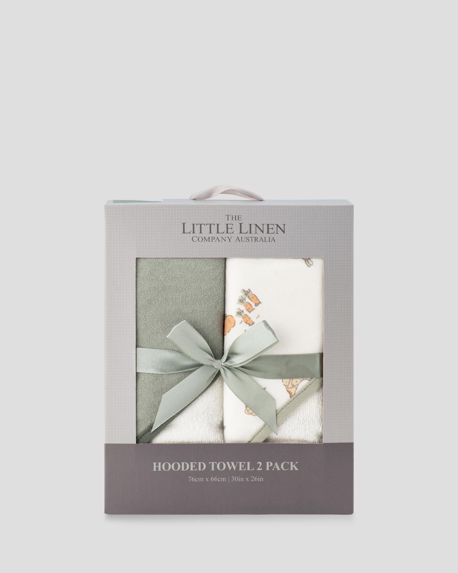 TLLC Hooded Towel 2PK - Farmyard Lamb