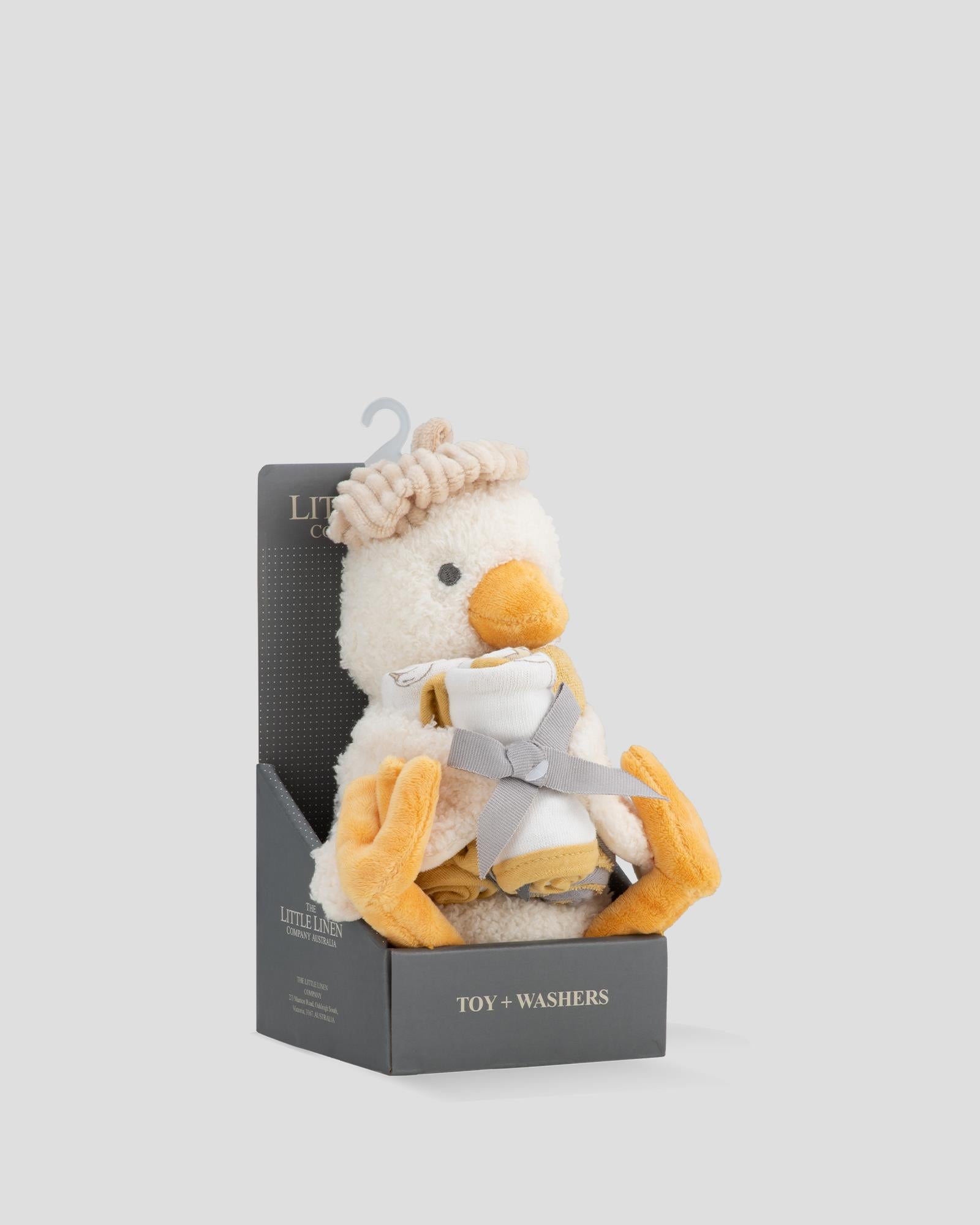 TLLC Plush Toy & Washers - Fuzzy Duck