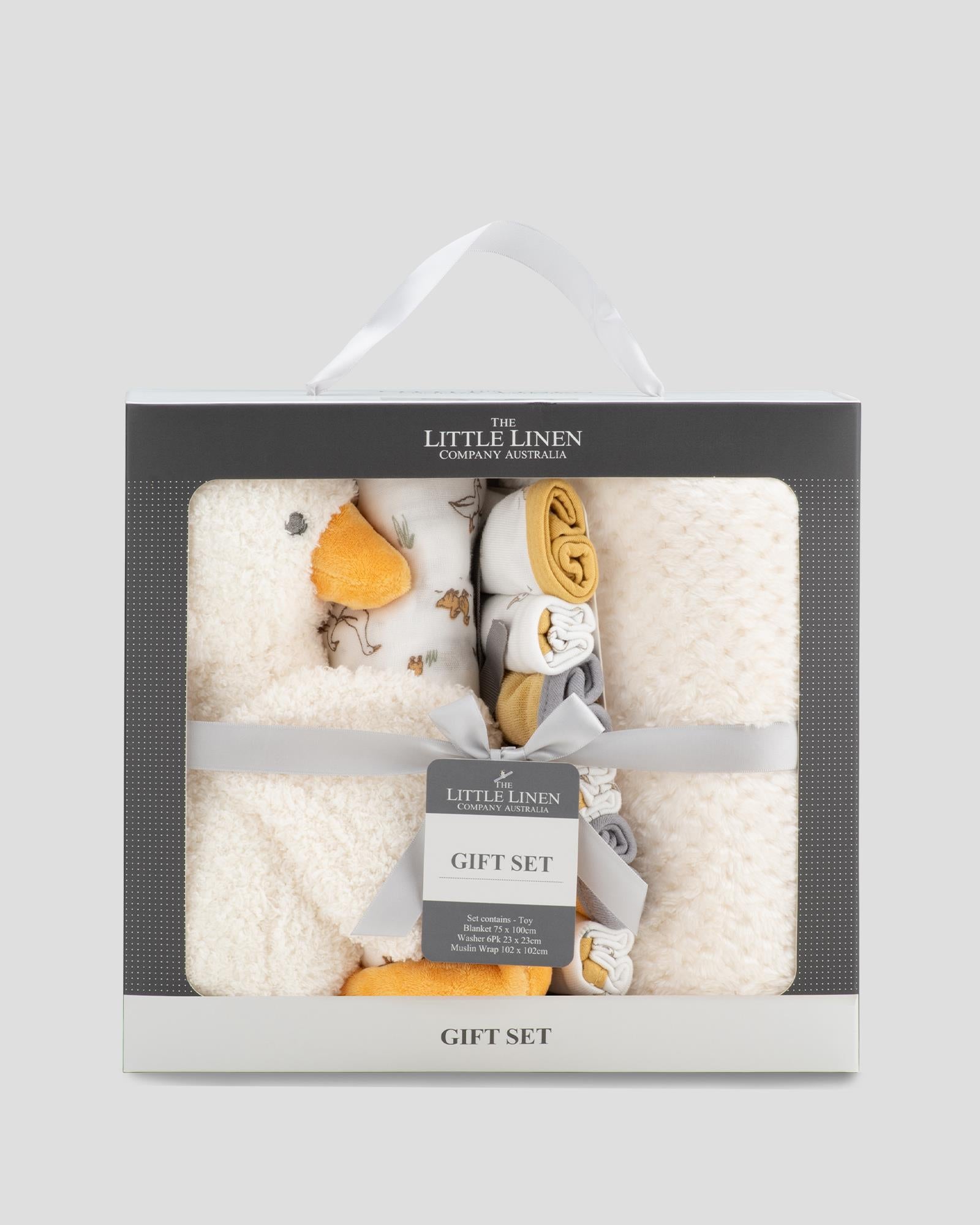 Little Linen Boxed Gift Set - Fuzzy Duck