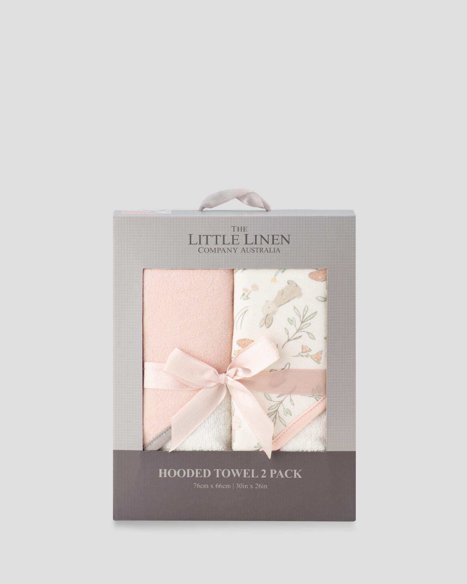 TLLC Hooded Towel 2PK - Harvest Bunny