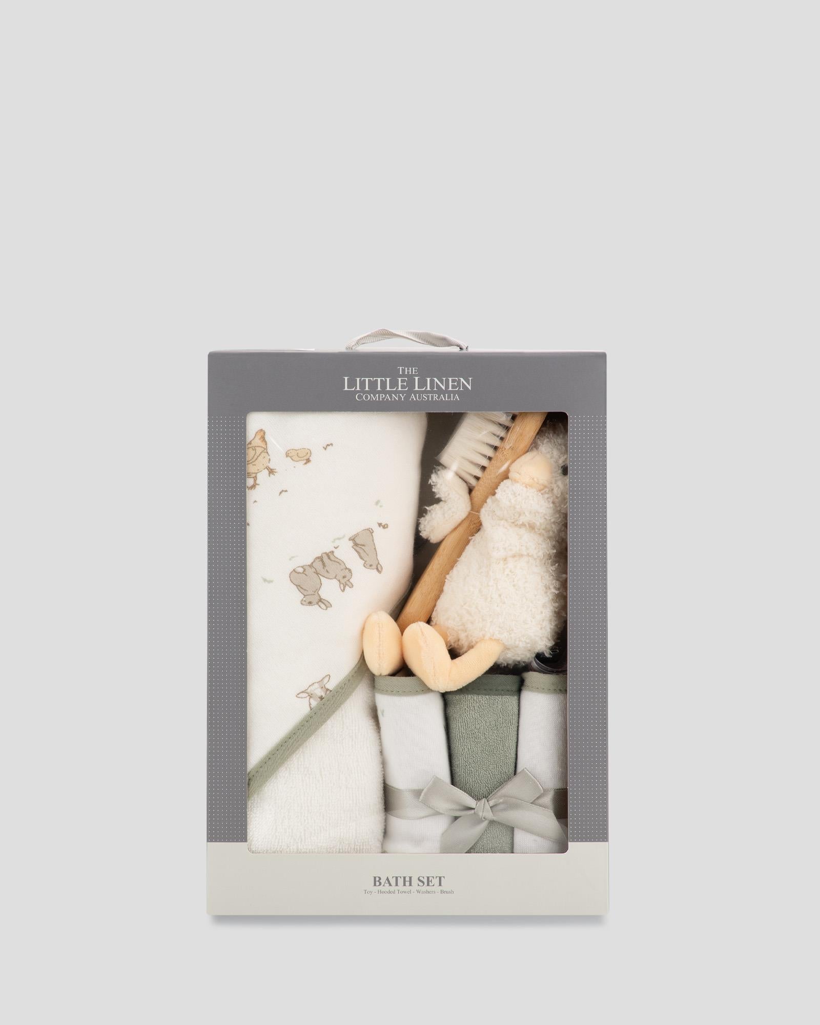 Little Linen Bath Gift Set - Fuzzy Duck