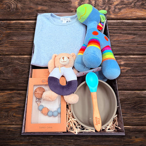 Baby Boy Feed Time Hamper - Baby Gifts Australia