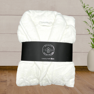 Honey Homeware White Luxury Bath Robe - Baby Gifts Australia
