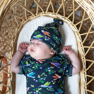 Hummingbirds Organic Hat - Baby Gifts Australia