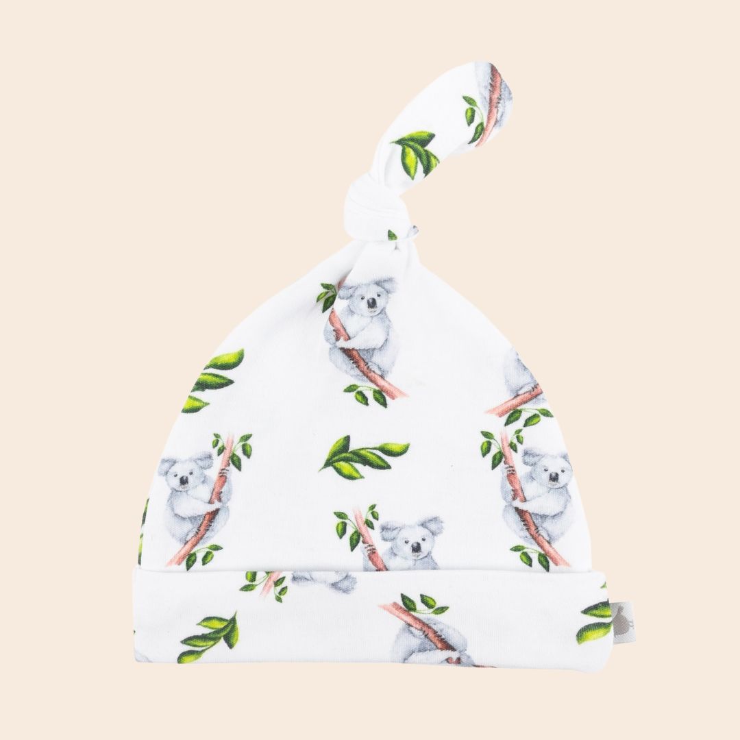 Koala Organic Cotton Hat - Baby Gifts Australia