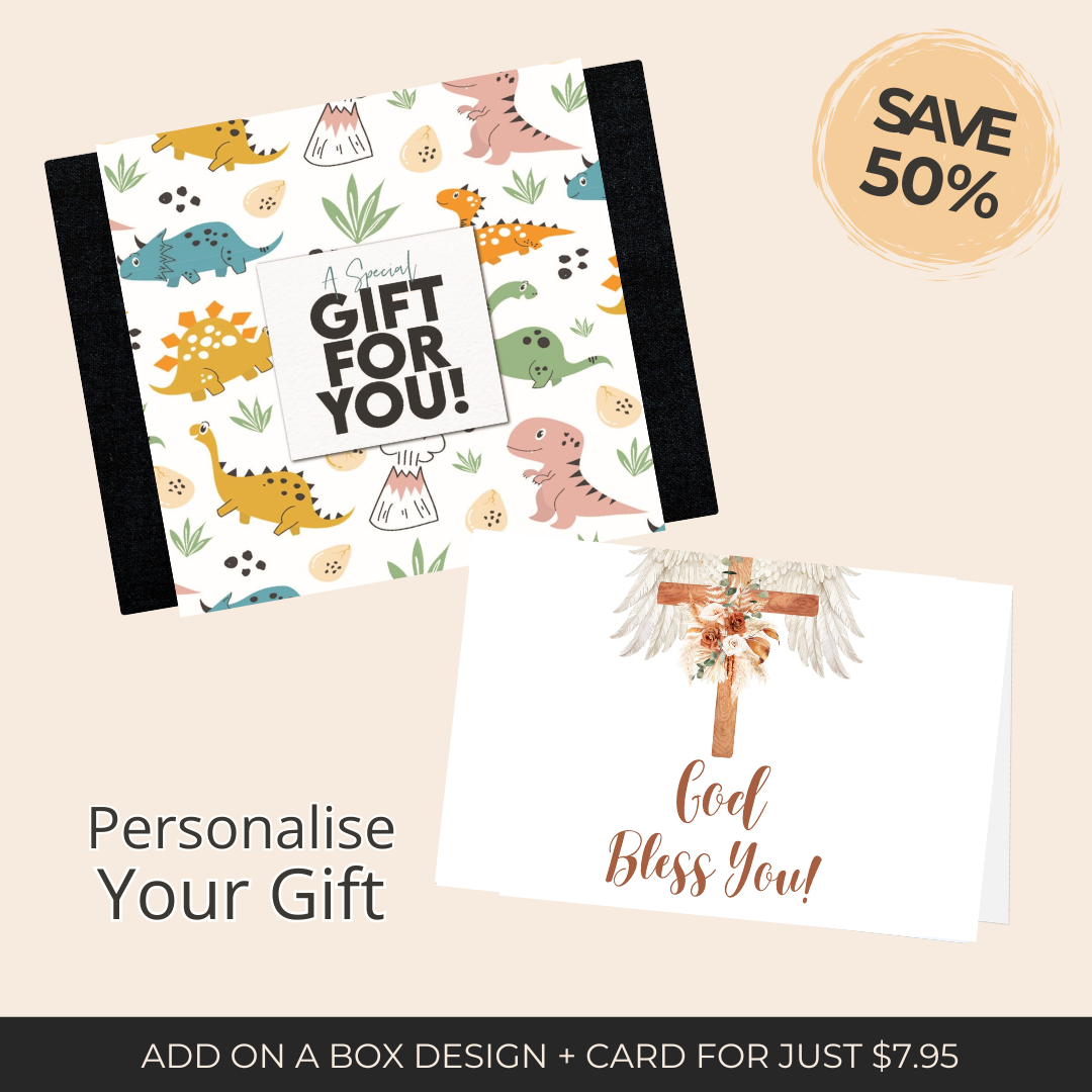 Kids Gift Dino Sleeve + Card Bundle - Baby Gifts Australia