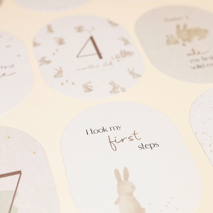 Baby Bunny Milestone Cards - Baby Gifts Australia