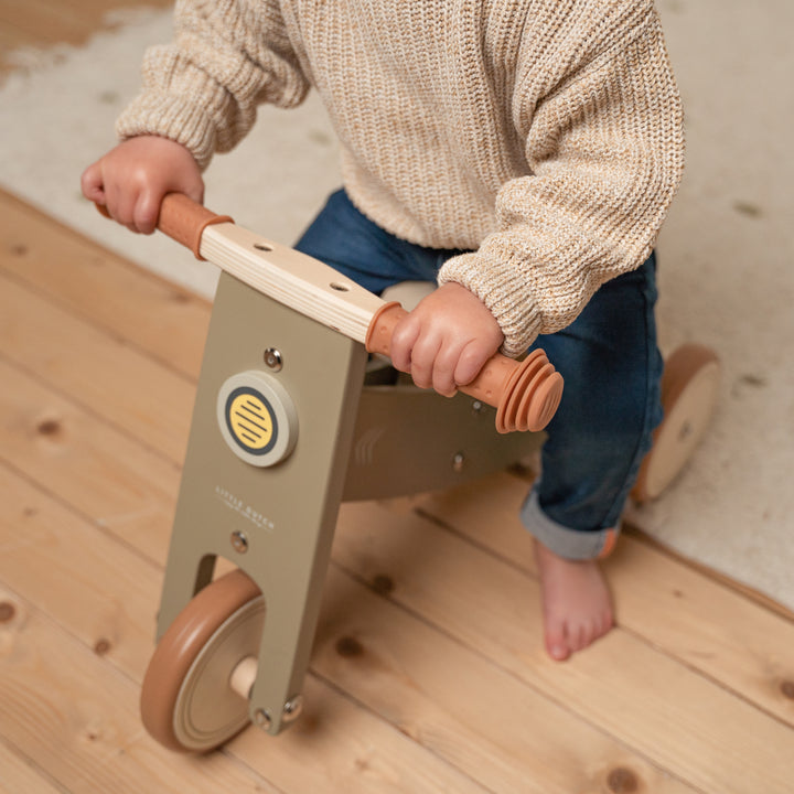Little Dutch Wooden Tricycle - Olive - Baby Gifts Australia
