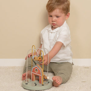 Little Farm Wooden Activity Spiral - Baby Gifts Australia
