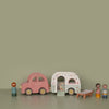 Little Dutch Wooden Toy Car with Caravan - Baby Gifts Australia
