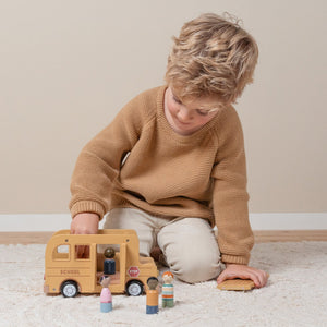 Little Dutch Wooden School Bus - Baby Gifts Australia