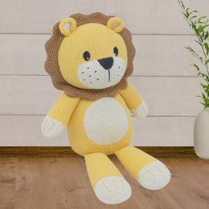 Living Textiles Leo the Lion Knitted Toy - Baby Gifts Australia
