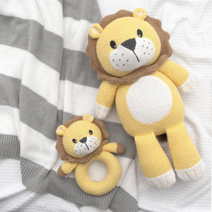 Living Textiles Leo the Lion Knitted Toy - Baby Gifts Australia