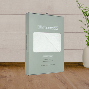 Little Bamboo Hooded Towel - Natural - Baby Gifts Australia