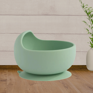 Living Textiles Silicone Bowl in Sage - Baby Gifts Australia
