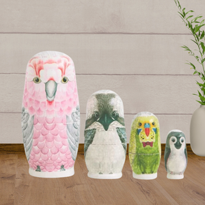 Marmalade Lion Nesting Dolls - Australian Baby Bird - Baby Gifts Australia