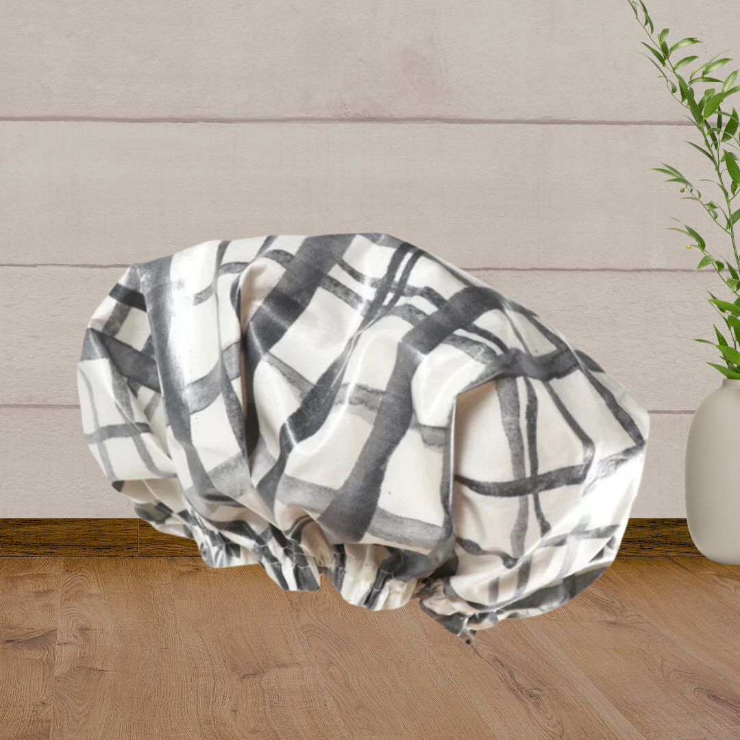 Marmalade Lion Swedish Check Shower Cap - Baby Gifts Australia