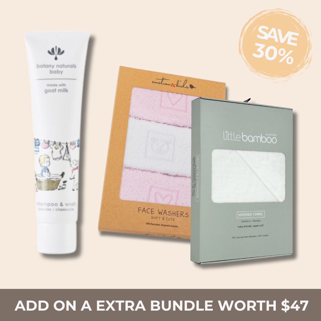 Neutral Baby Bath Time Bundle - Baby Gifts Australia