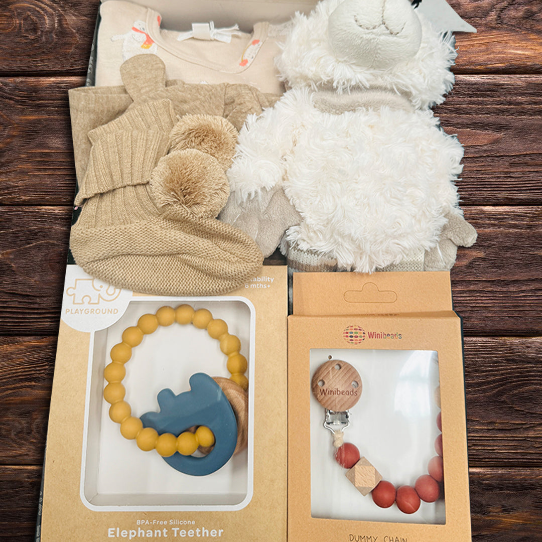 Neutral Baby Birthday Gift Hamper - Baby Gifts Australia