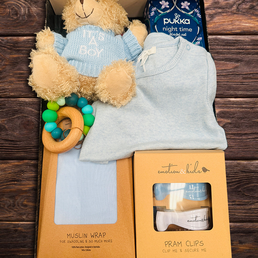 Newborn Little Boy Baby Hamper - Baby Gifts Australia