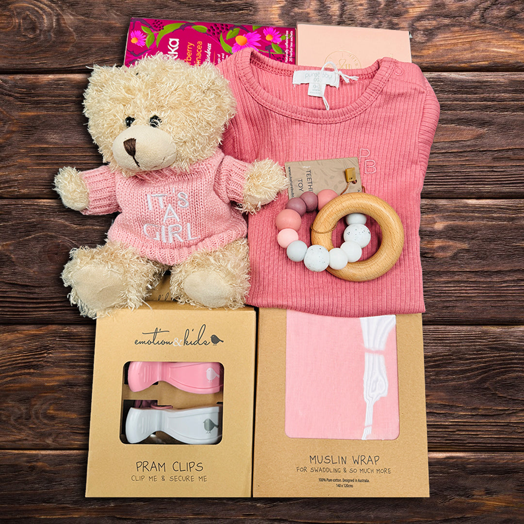 Newborn Little Girl Baby Hamper - Baby Gifts Australia